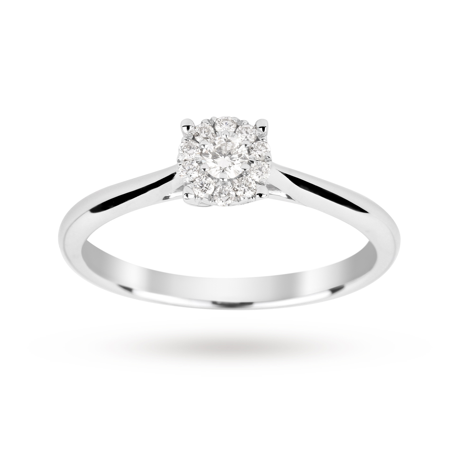 solitaire ring white gold