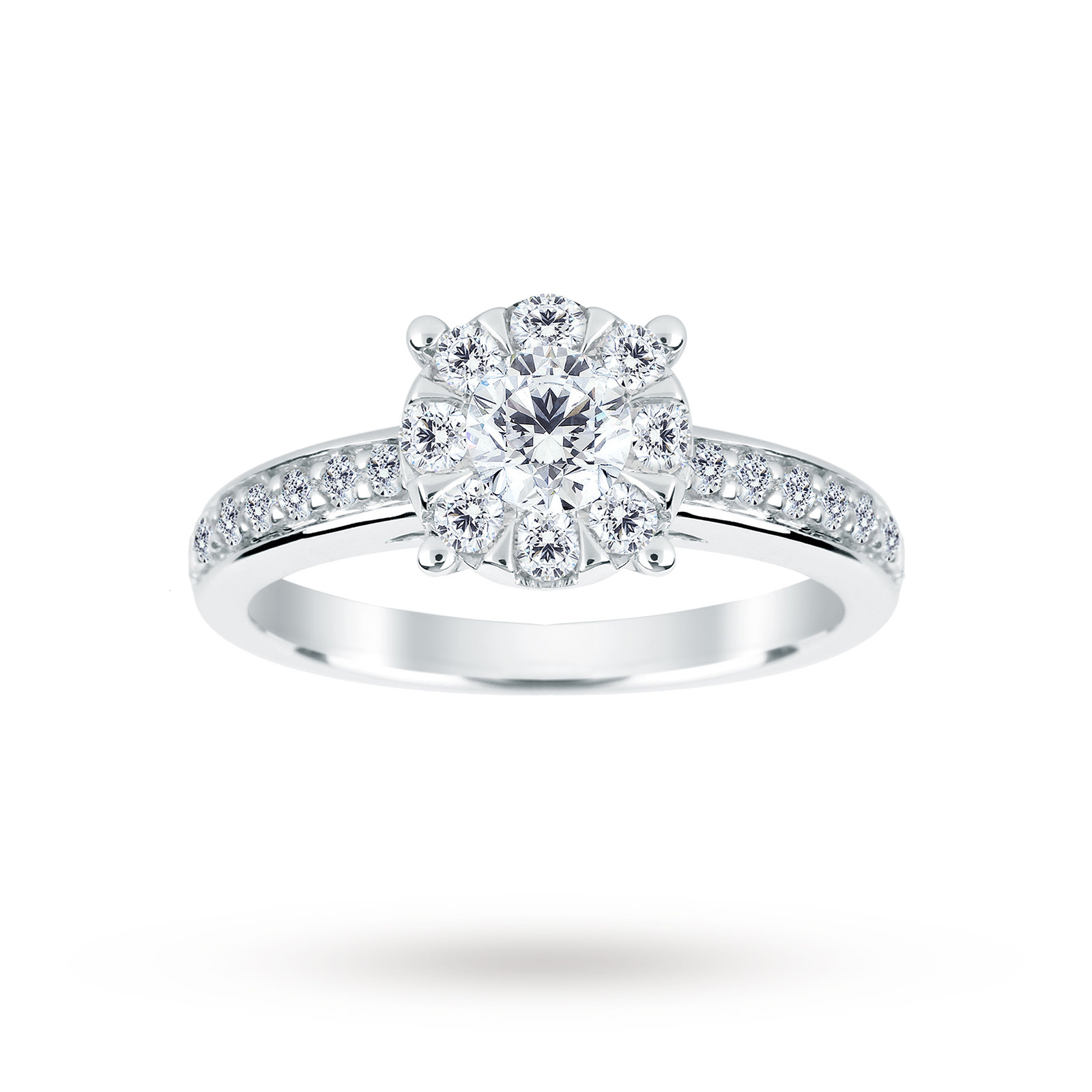 18ct white gold engagement rings