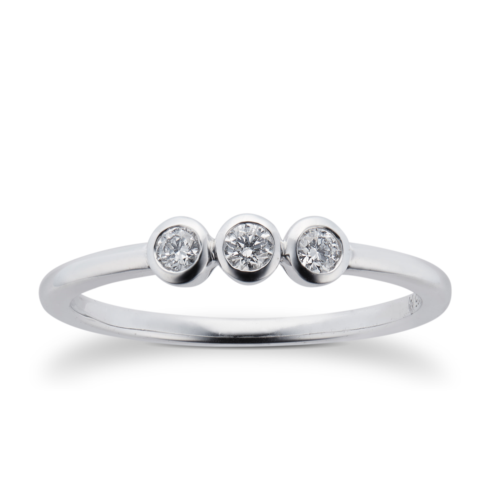 Mappin & Webb Gossamer Silver 0.15cttw 3 Stone Ring Reviews