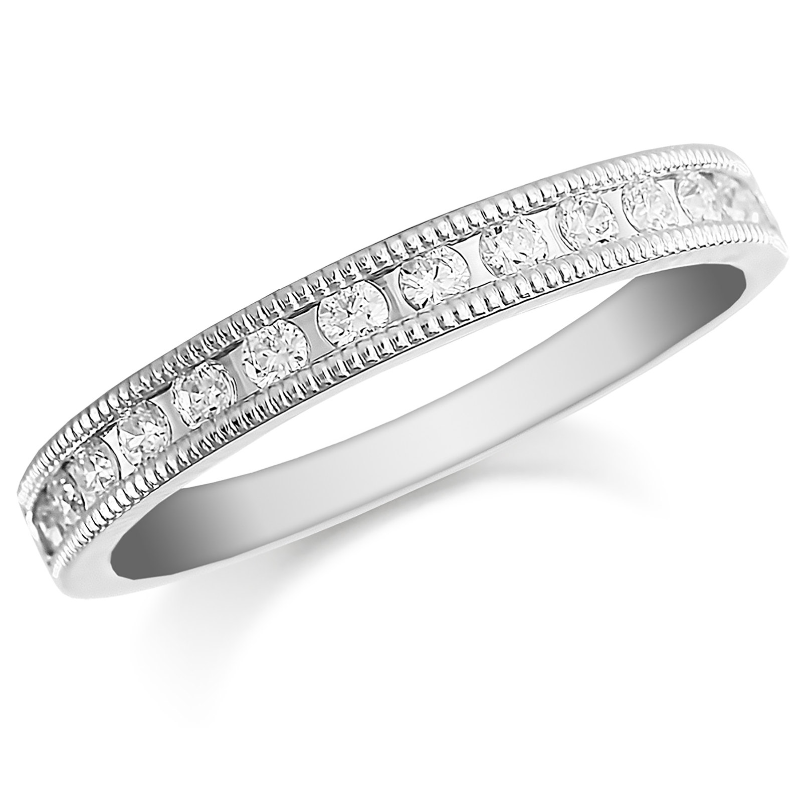 Mappin & Webb Platinum 0.50ct Milgrained Edge Half Eternity Ring Reviews