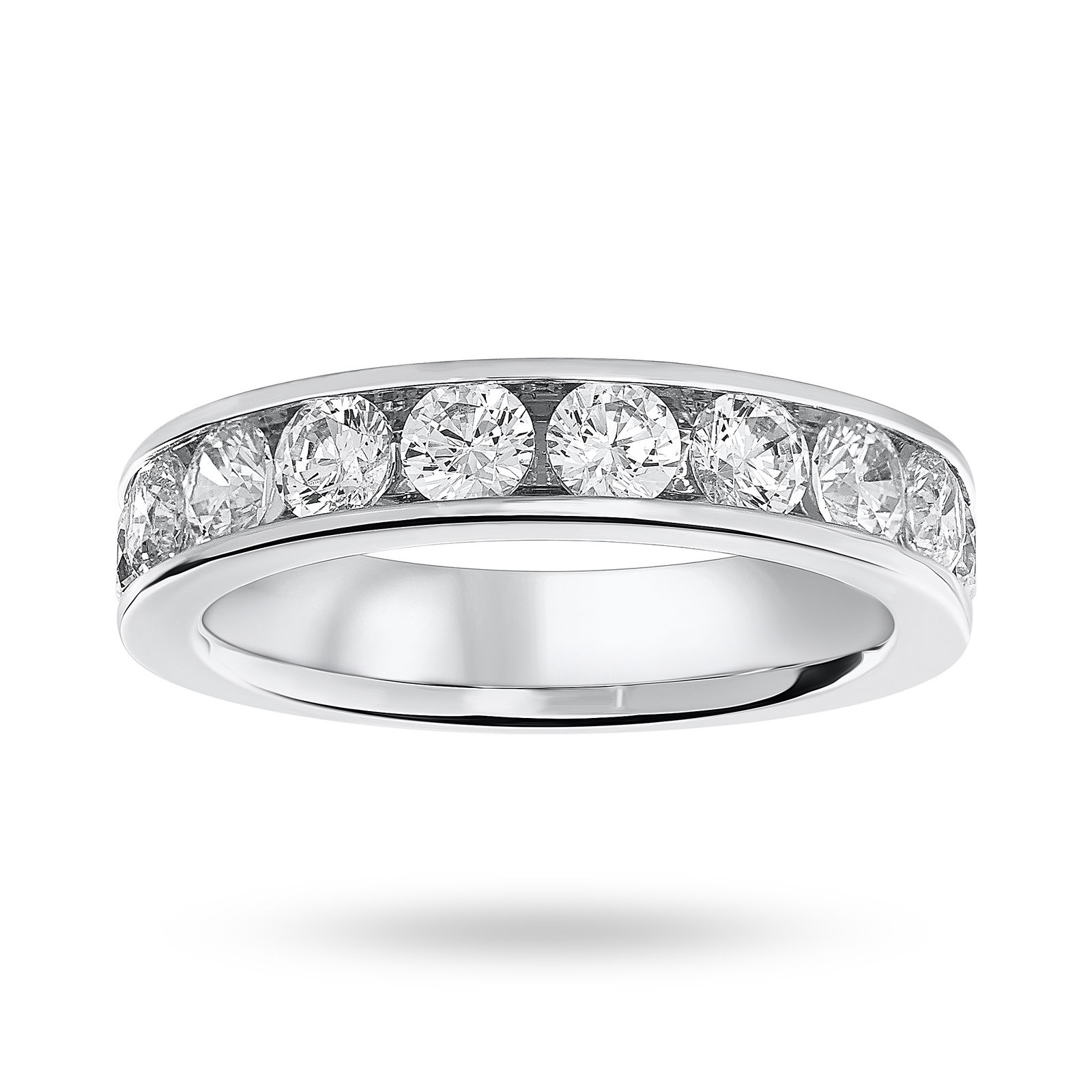  18 Carat White Gold  1 50 Carat  Brilliant Cut Half Eternity 