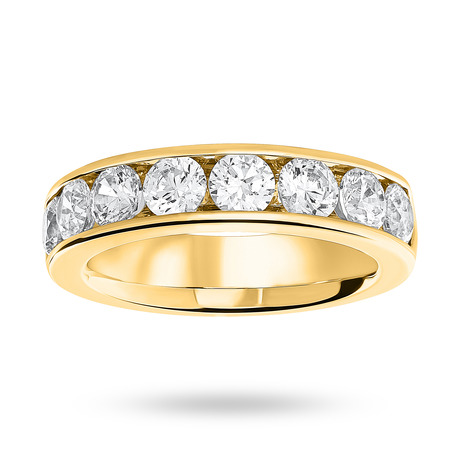 Eternity Rings Fine Jewellery Min Webb 18 Carat Yellow Gold 1 85 Brilliant Cut Half Eternity Ring