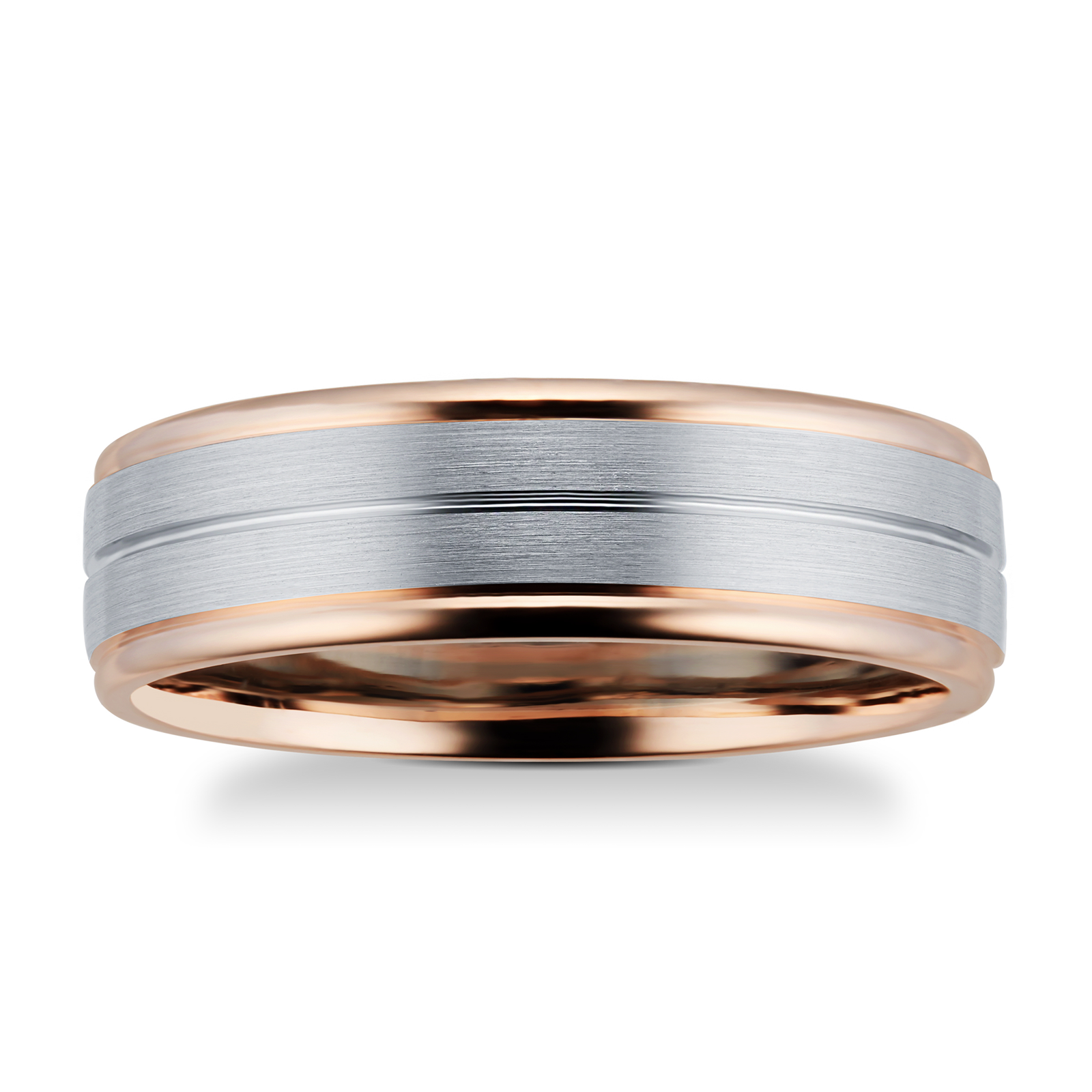 9ct Rose Gold & Palladium Wedding Ring | Rings | Jewellery | Goldsmiths