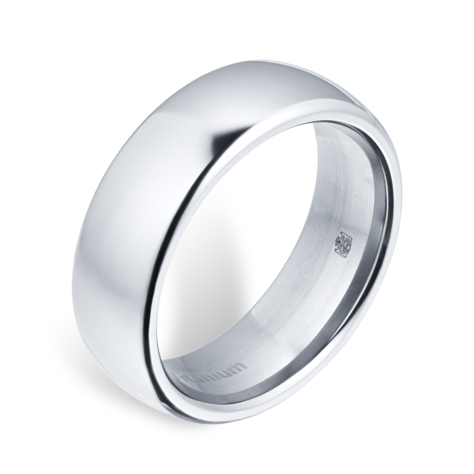 7mm gents plain band ring in titanium Wedding Rings Jewellery