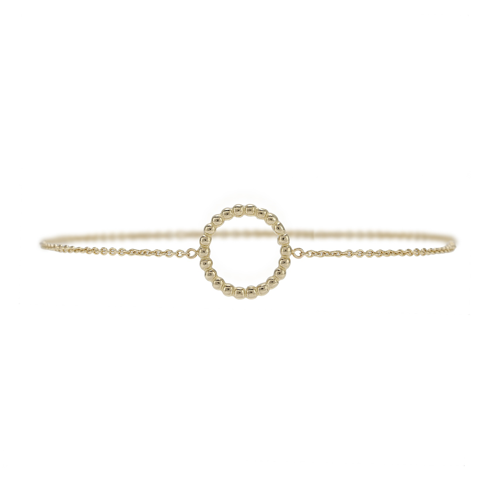 9ct Yellow Gold Beaded Circle Bracelet Review