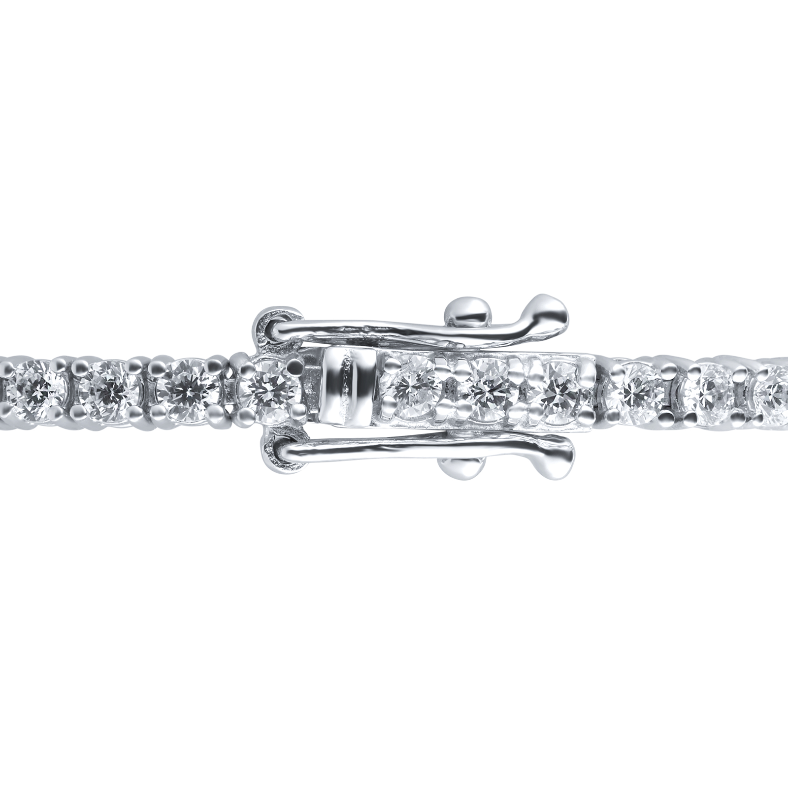 Cubic zirconia tennis bracelet white gold Clearance