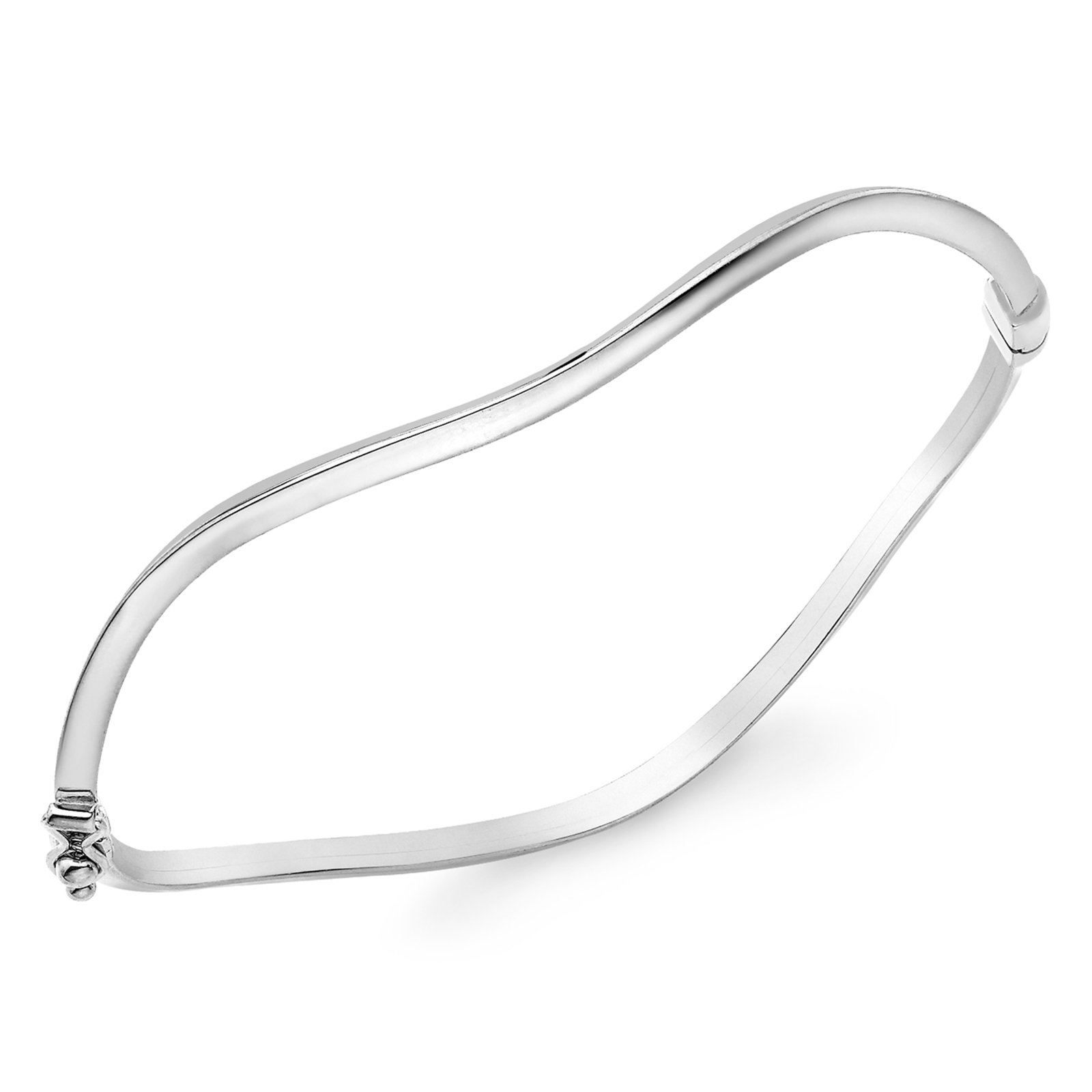 Our Ultimate 9ct White Gold Wavy Triangle Tube Bangle Reviews - Updated ...