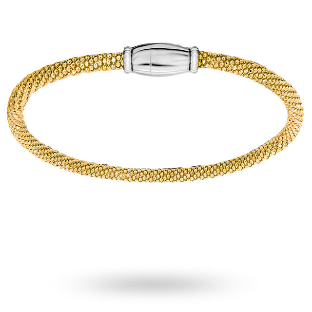 Silver Yellow Gold Plated Popcorn Bracelet Review