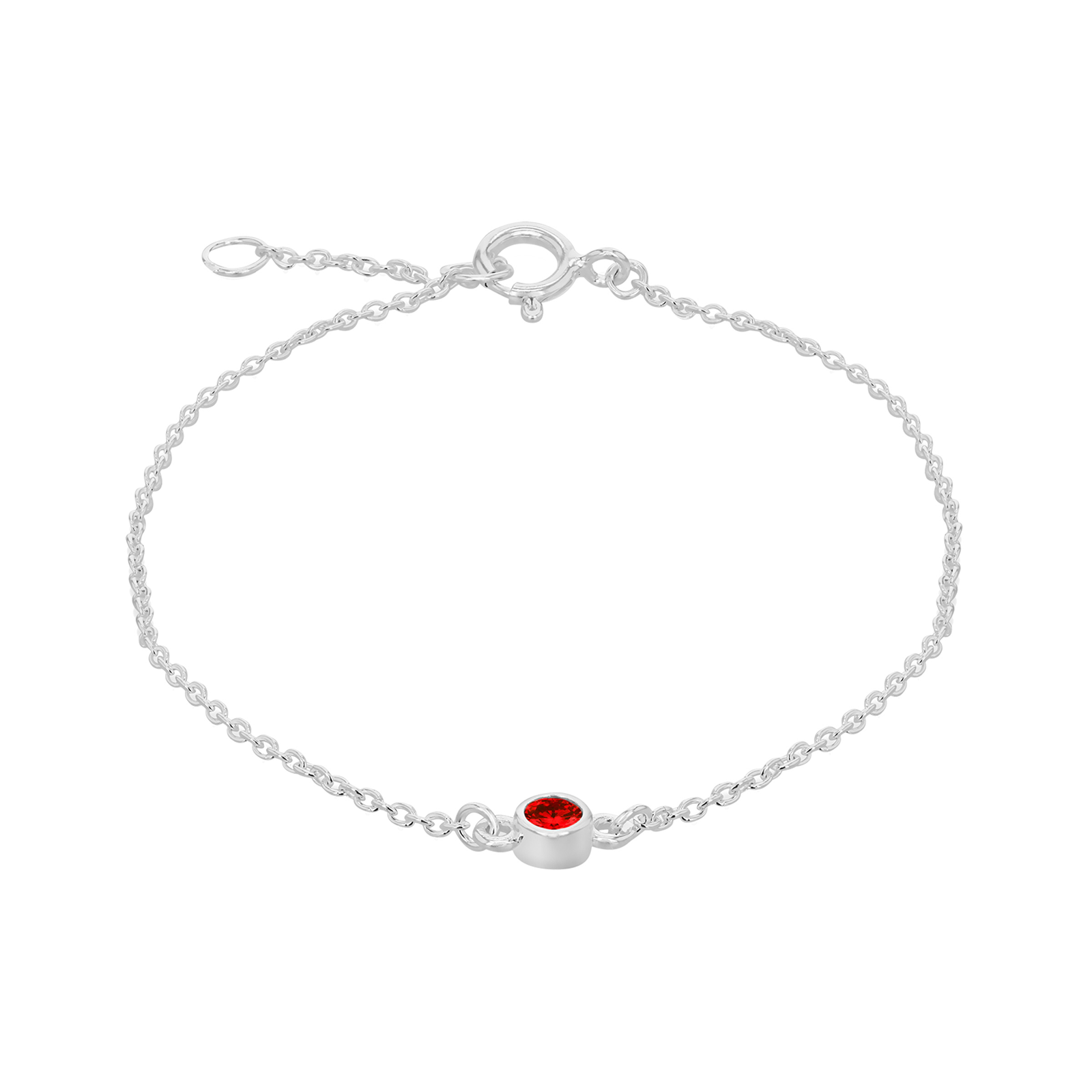 Silver January Red Cubic Zirconia Bracelet Review