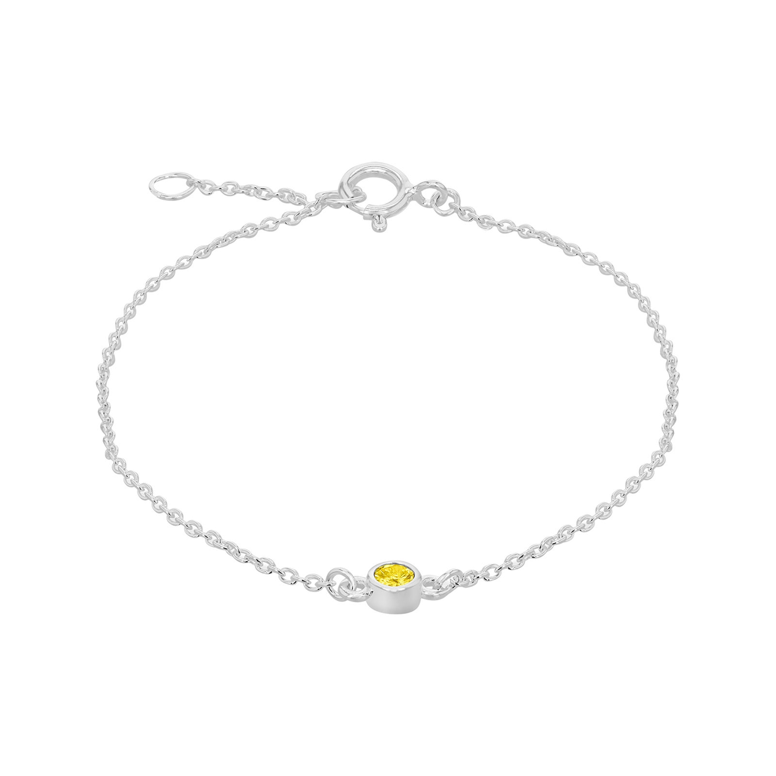 Silver November Yellow Cubic Zirconia Bracelet Review