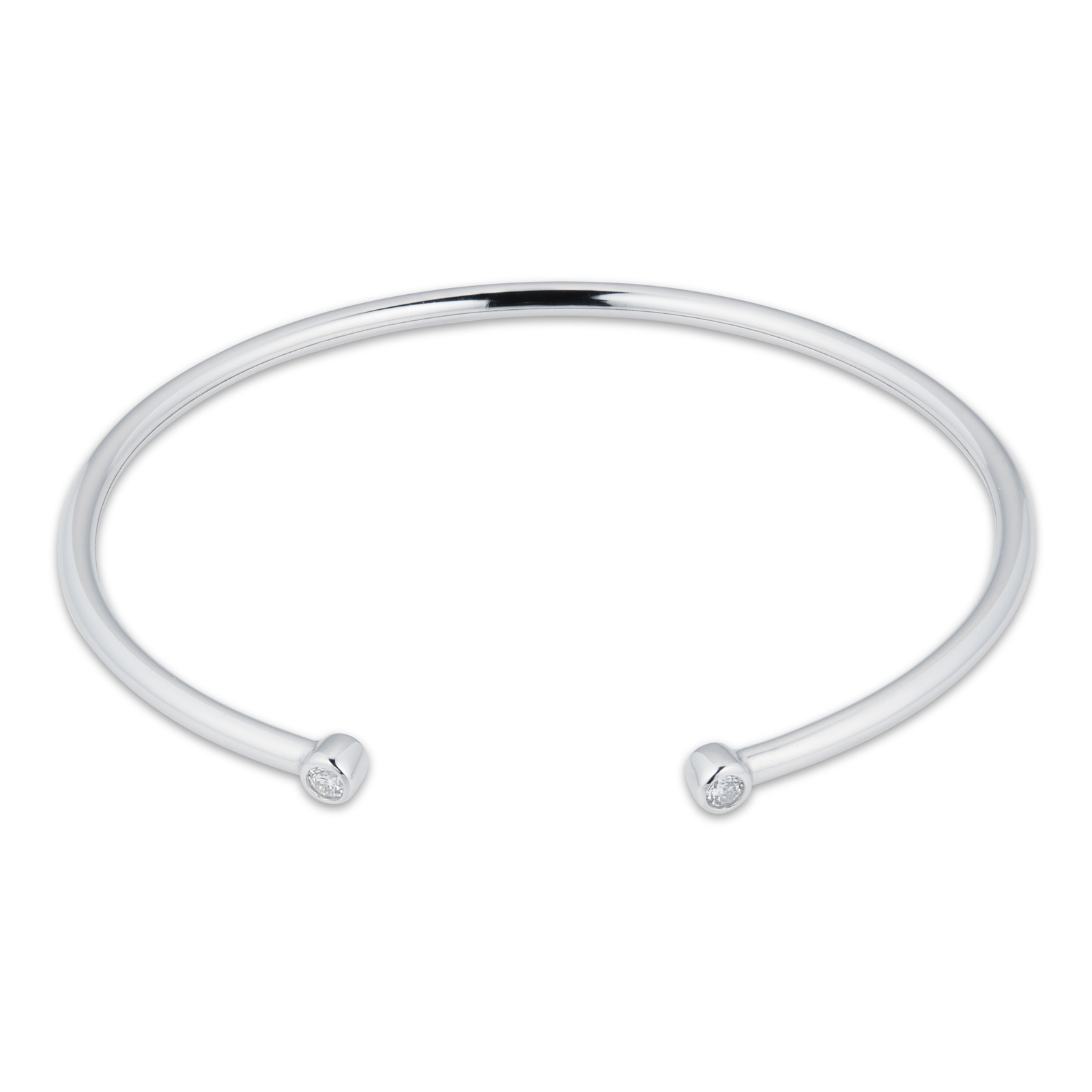 Gossamer Silver 0.15cttw Diamond Bangle Reviews