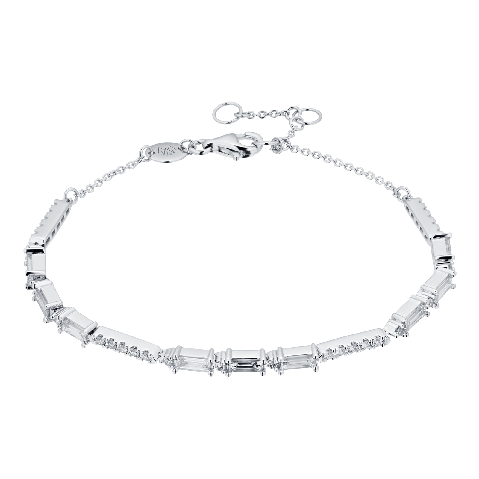 Renee 18ct White Gold 0.90cttw Diamond Line Bracelet Reviews