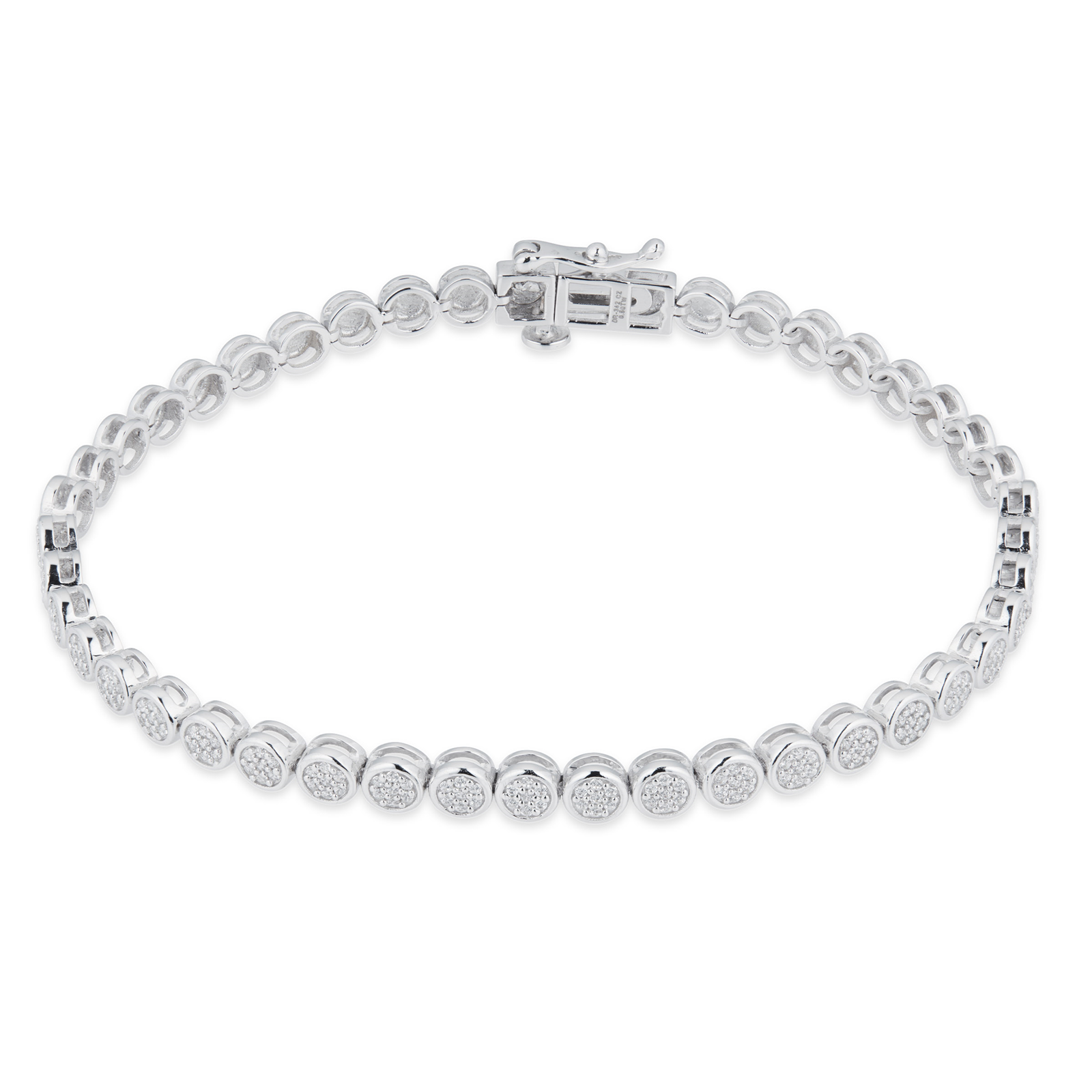 9ct White Gold 0.50cttw Diamond Bracelet | Bracelets | Jewellery ...