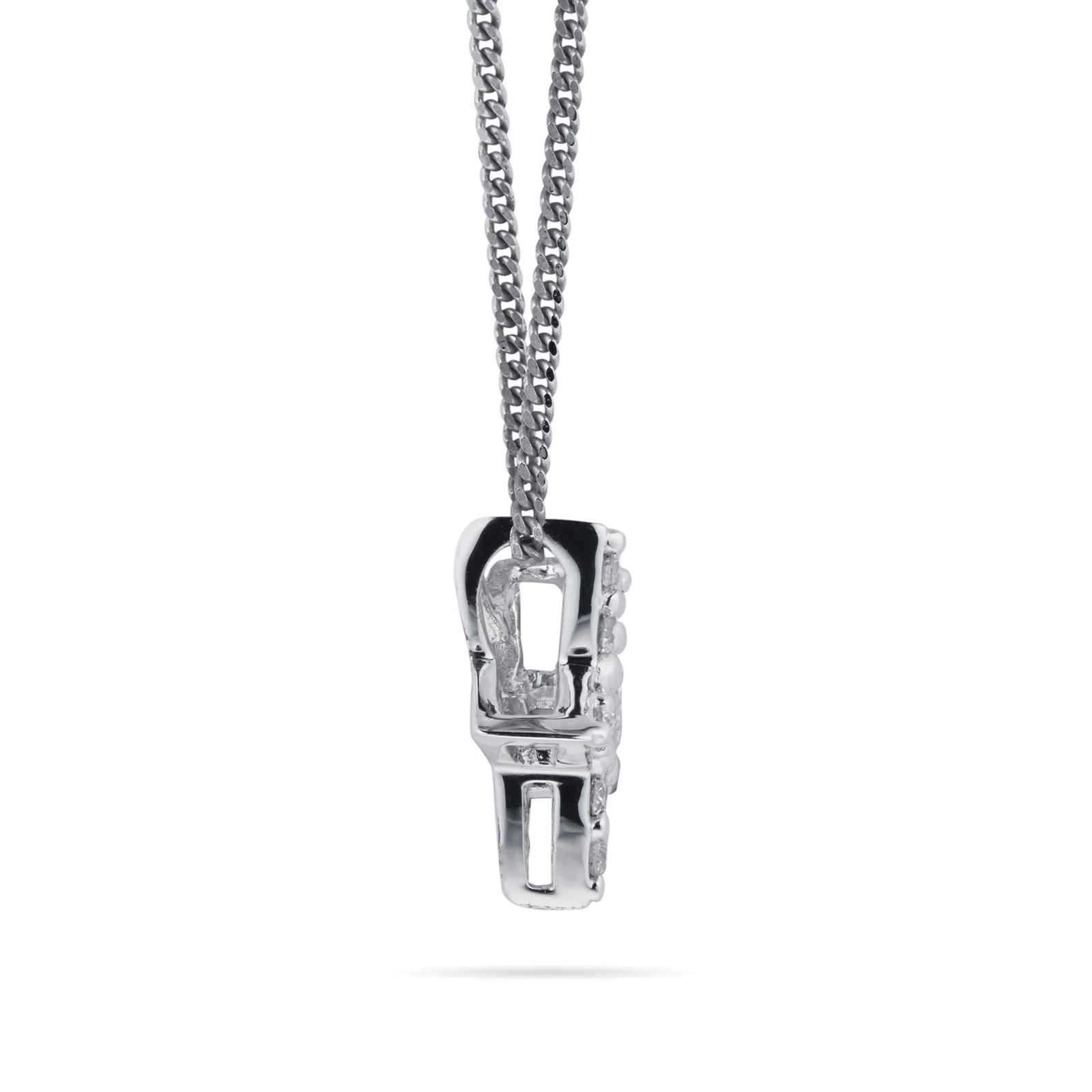 9ct White Gold 0.15ct Diamond Star Pendant | Necklaces | Jewellery ...