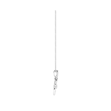 9ct White Gold 0.10ct Marquise Pendant | Necklaces | Jewellery | Goldsmiths