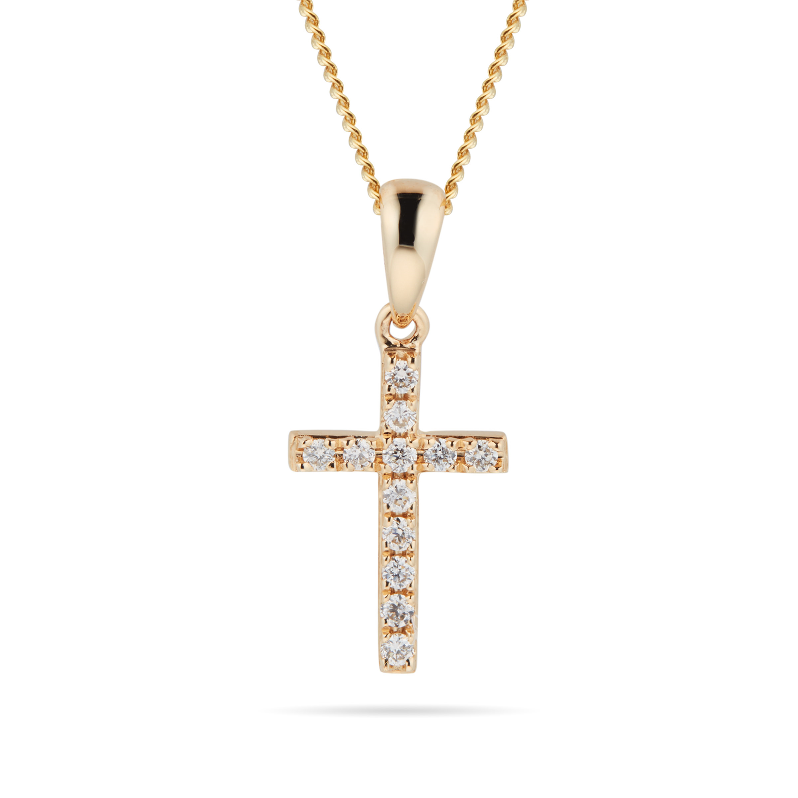 9ct Yellow Gold Cross Pendant | Necklaces | Jewellery | Goldsmiths