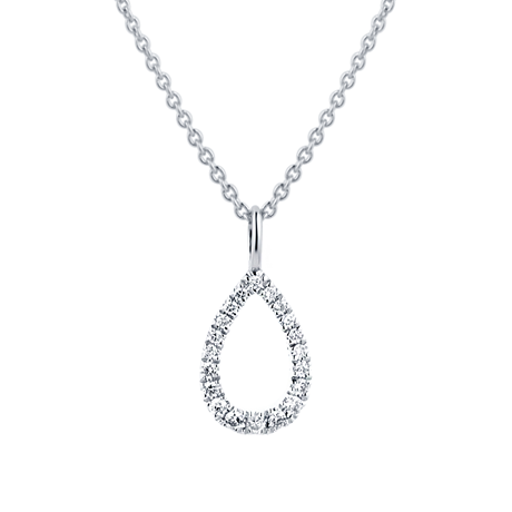 Diamond Necklaces, White & Yellow Gold Diamond Solitaire Pendants UK ...