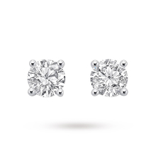 Goldsmiths Canadian Ice Diamond Earrings 9ct White Gold 0 50ct Brilliant Cut Stud Earrings
