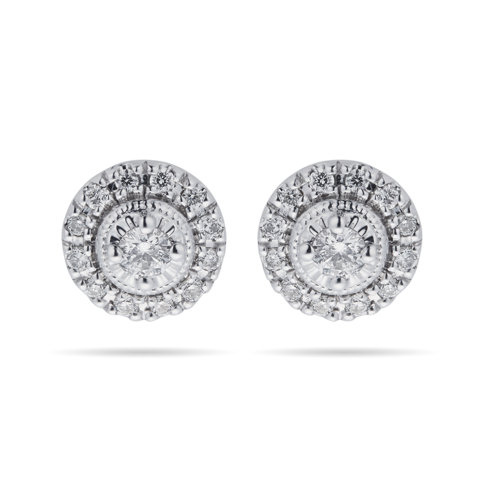 9ct White Gold 0.20ct Diamond Halo Stud Earrings Review