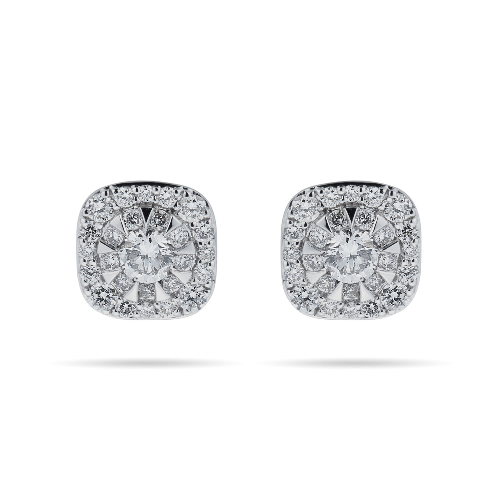 Masquerade 18ct White Gold 0 61cttw Diamond Stud Earrings