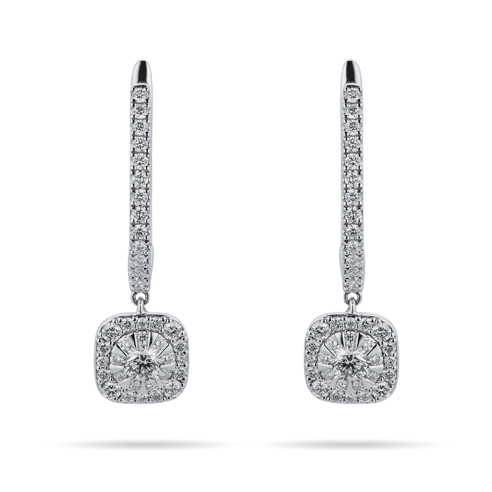 Masquerade 18ct White Gold 0.87cttw Diamond Drop Earrings Review