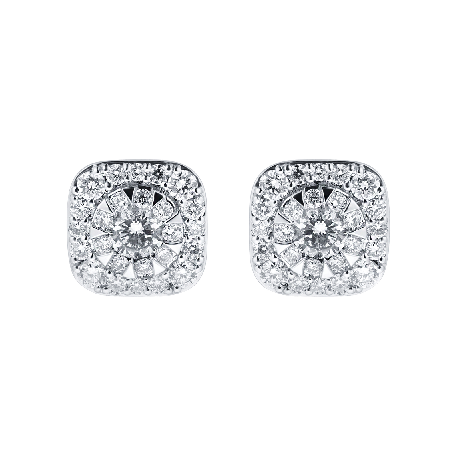 Masquerade 18ct White Gold 0.97cttw Diamond Stud Earrings Reviews