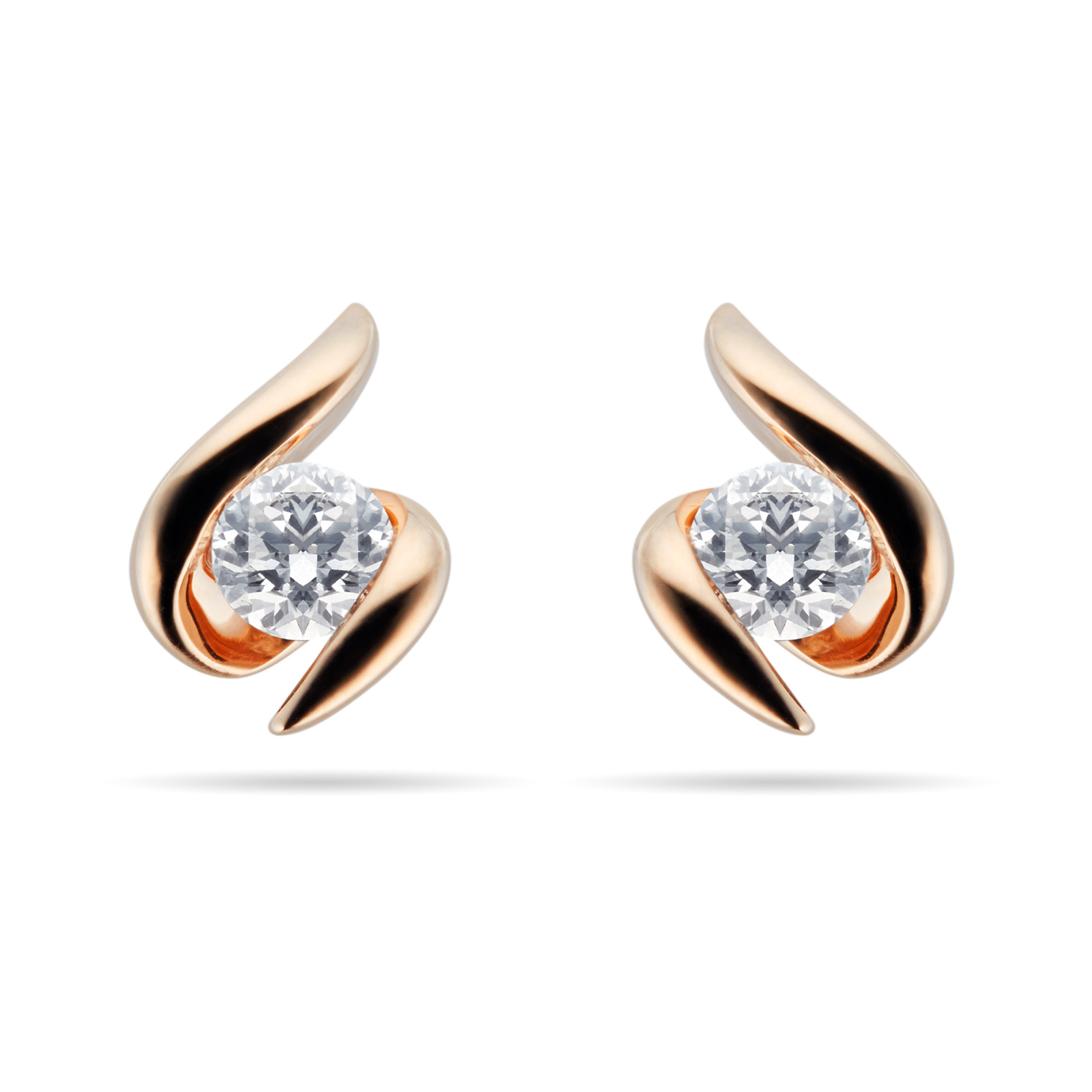 9ct Rose Gold 0.15ct Wrapped In Love Goldsmiths Brightest Diamond ...