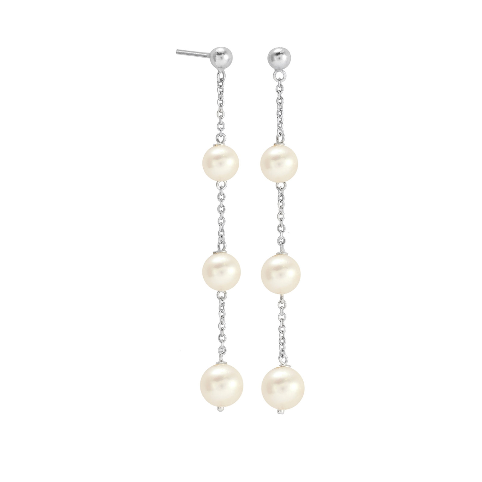 Mappin & Webb Gossamer 18ct White Gold 3 Freshwater Pearl Drop Earrings Reviews