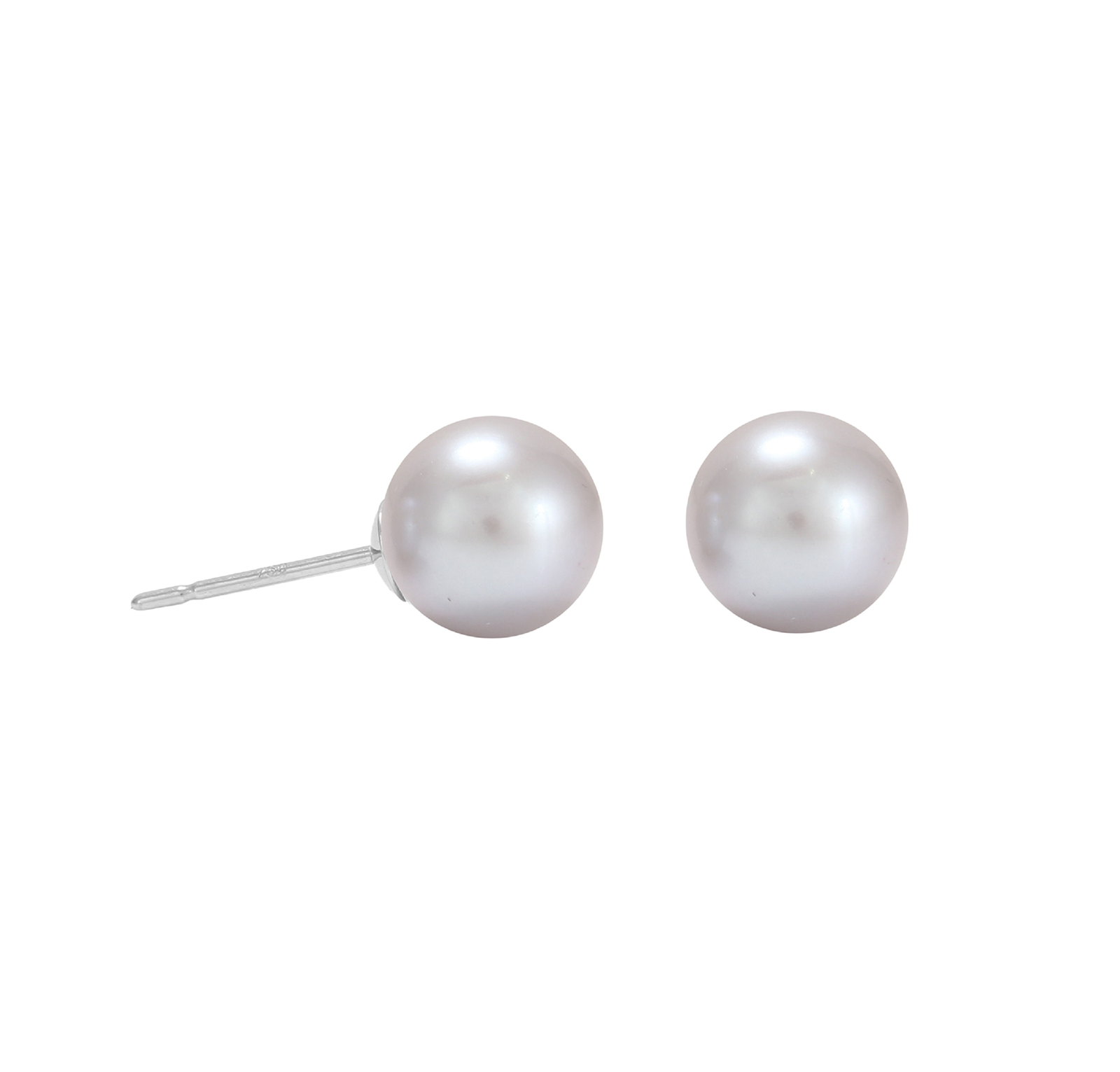 Mappin & Webb 18ct White Gold Grey 8mm Freshwater Pearl Stud Earrings Reviews