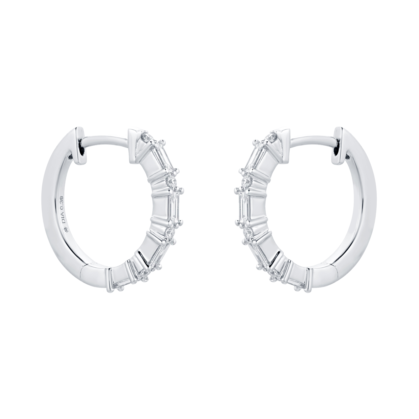 Renee 18ct White Gold 0.39cttw Diamond Hoop Earrings Reviews