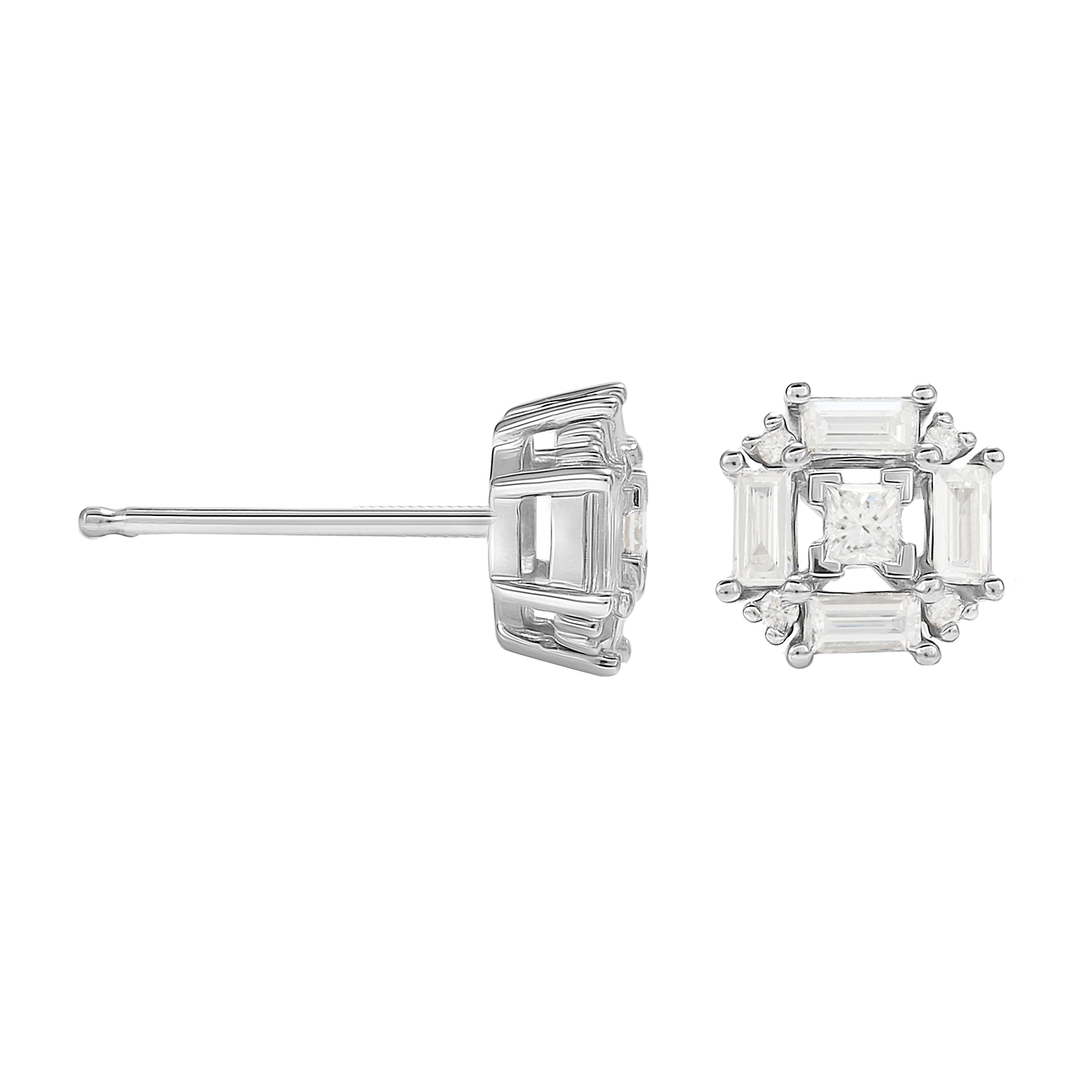 Renee 18ct White Gold 0.45cttw Diamond Cluster Stud Earrings Reviews