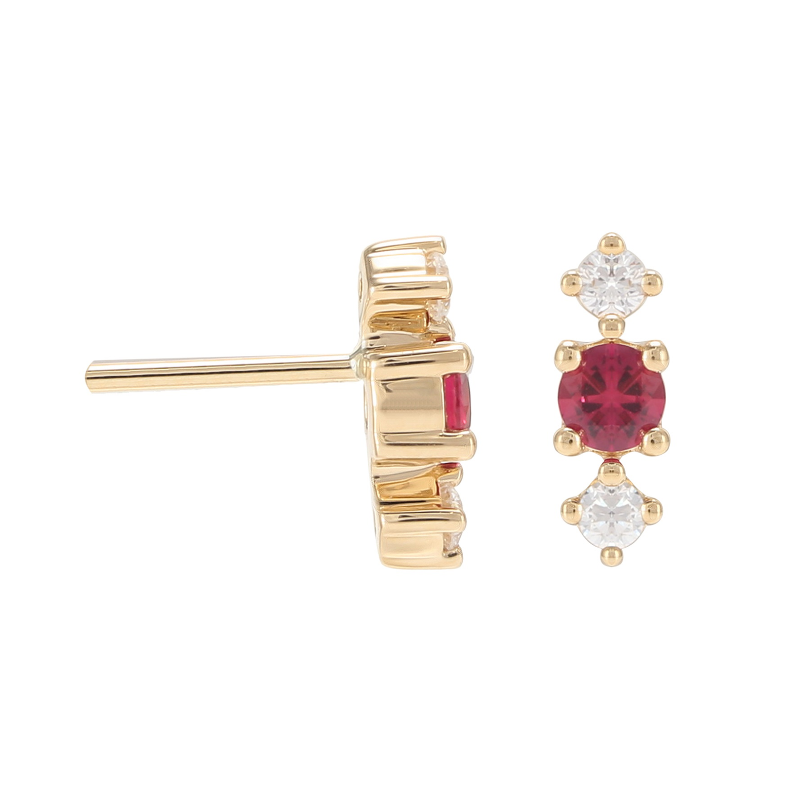 Carrington 18ct Yellow Gold Ruby & Diamond Stud Earrings Review