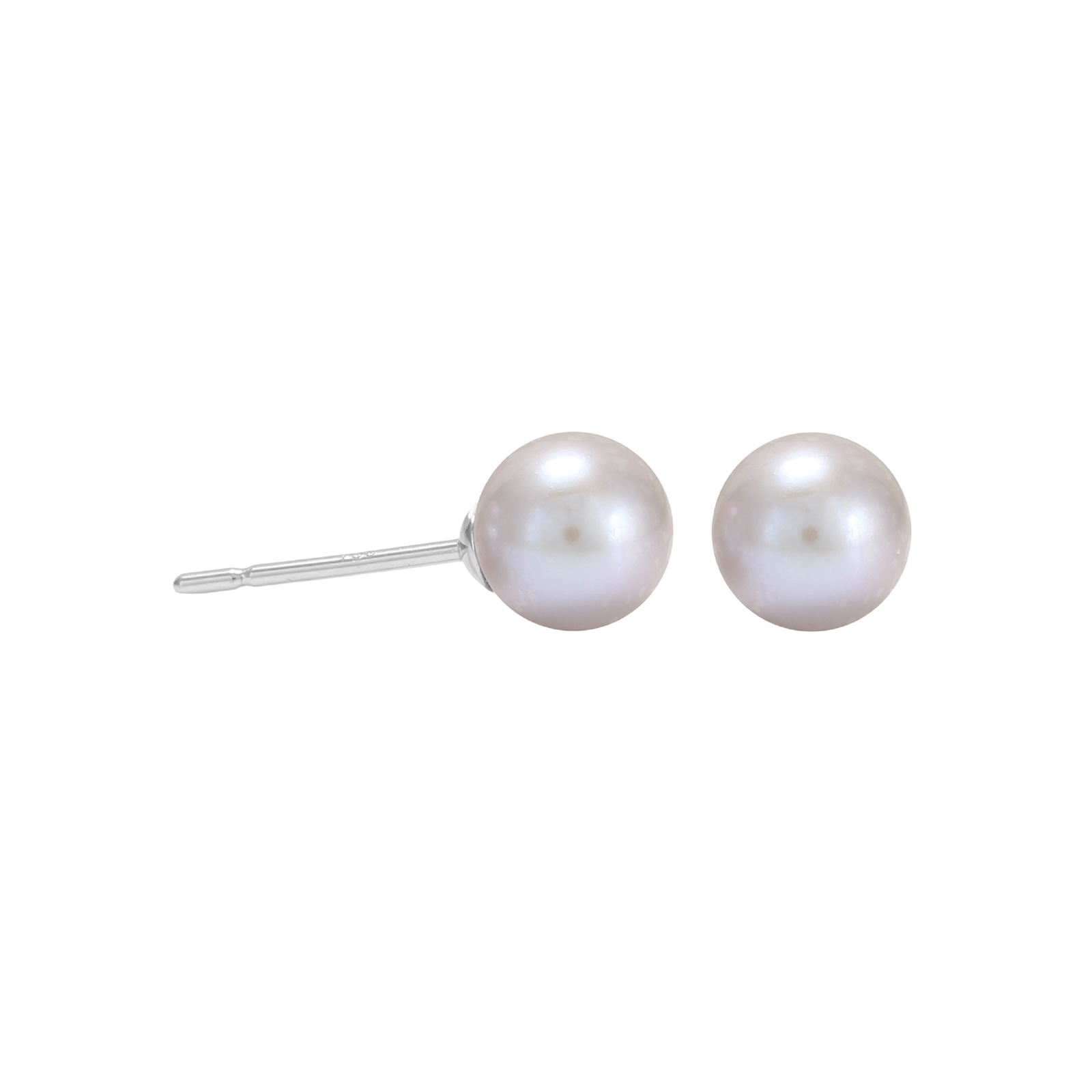 Mappin & Webb 18ct White Gold Grey 6mm Freshwater Pearl Stud Earrings Reviews