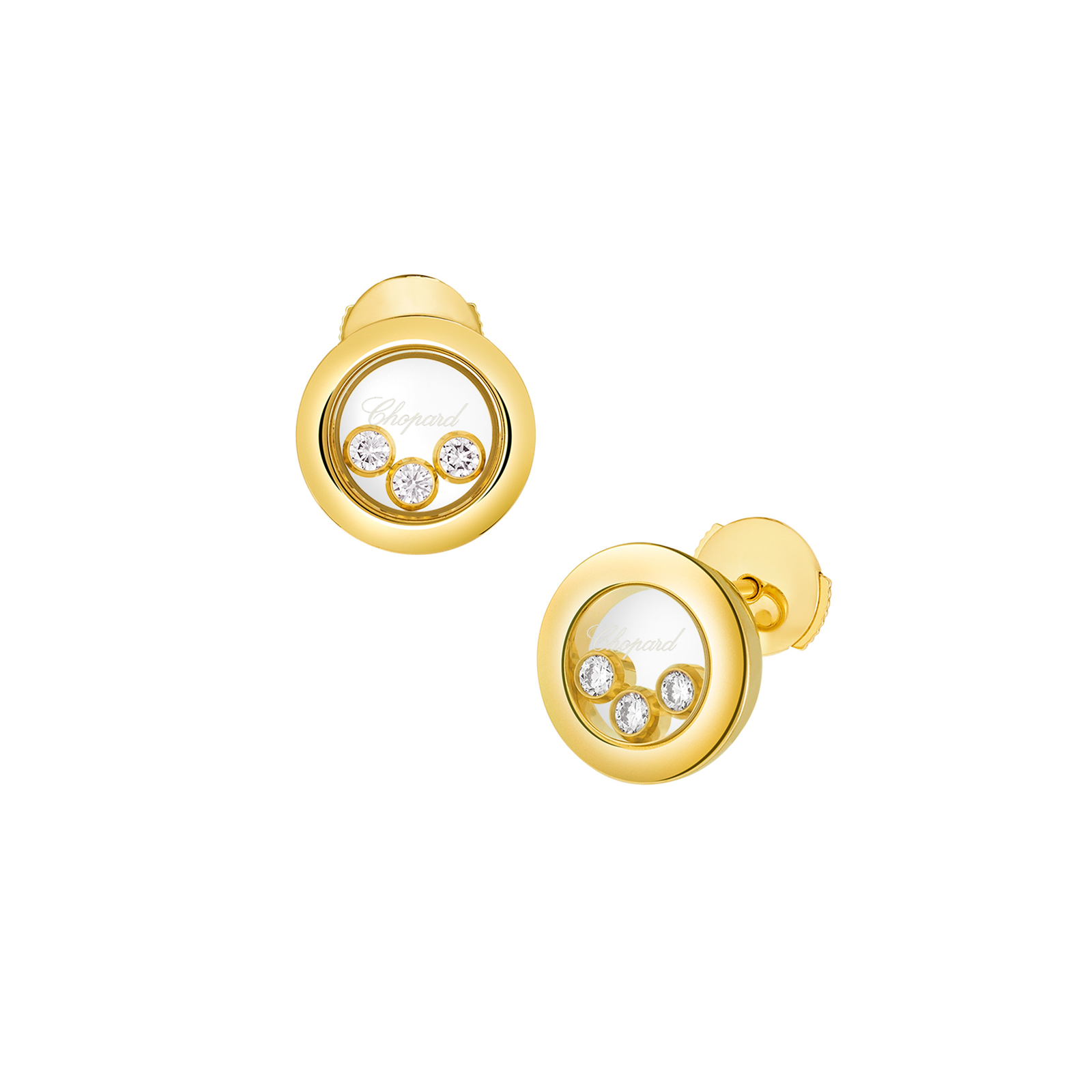 Chopard Happy Diamonds 18ct Yellow Gold Icons Earrings Reviews