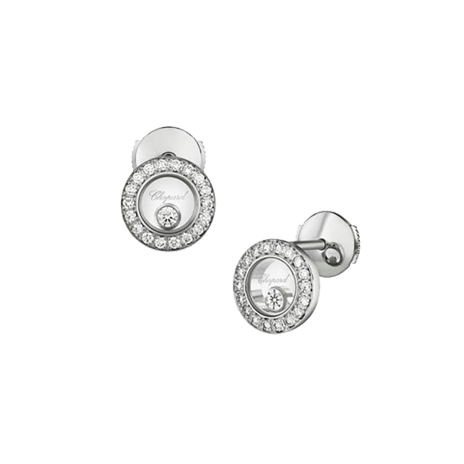 Chopard Happy Diamonds Icons 18ct White Gold Diamond Earrings Reviews