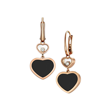 Diamond Earrings Yellow White Gold Studs Drop For Chopard Hy Hearts 18ct Rose Gold Natural Black Onyx Diamond Earrings