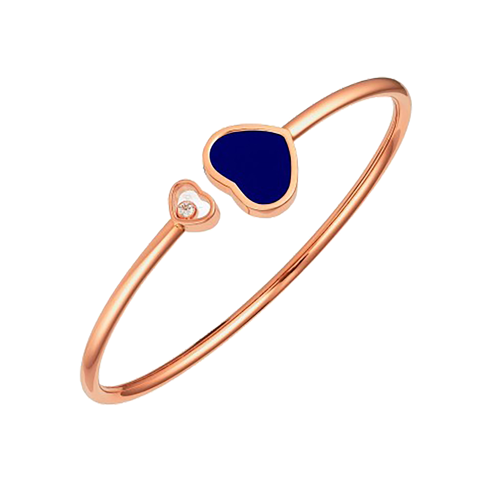 Chopard Happy Hearts 18ct Rose Gold Lapis Lazuli Diamond Bangle Review