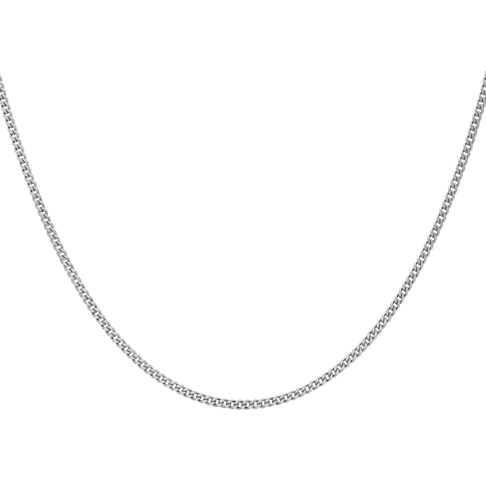 9ct White Gold 40-45cm (16-18