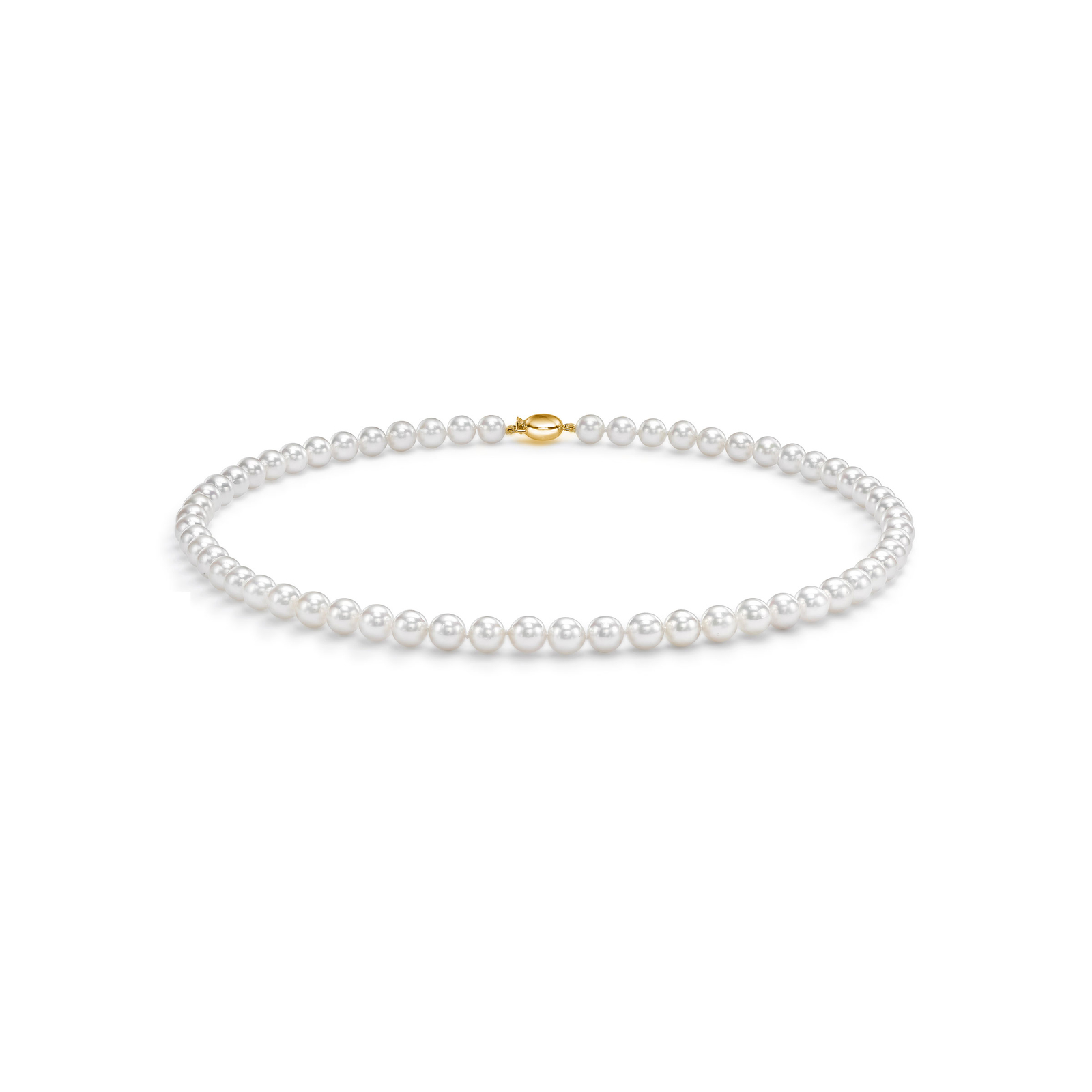 Mappin & Webb 18ct Yellow Gold 5.5-6mm Akoya Pearl 16