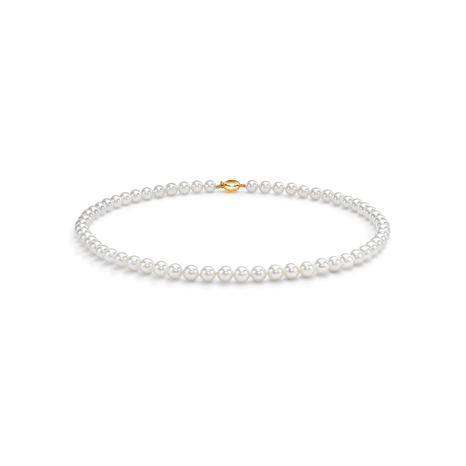 Mappin & Webb 18ct Yellow Gold 6.5-7mm Akoya Pearl 18