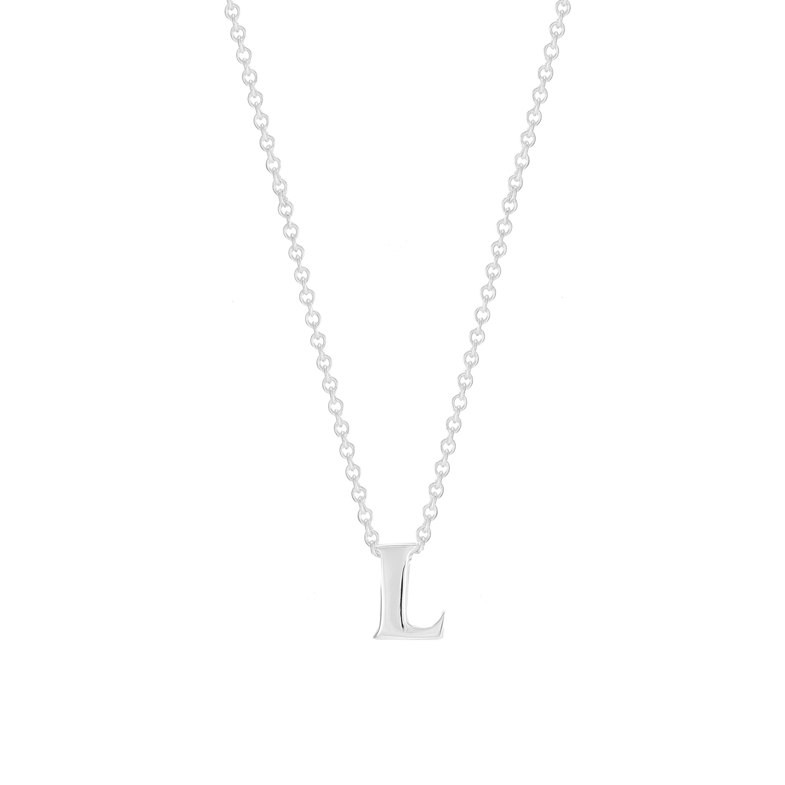Sterling Silver L Necklace Clearance 