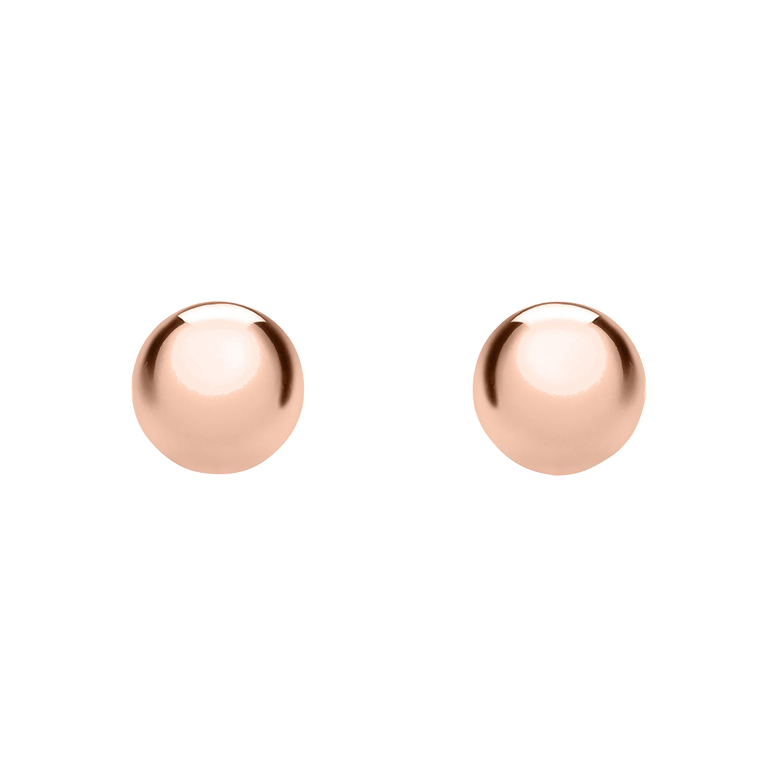 9ct Rose Gold 4mm Small Ball Stud 