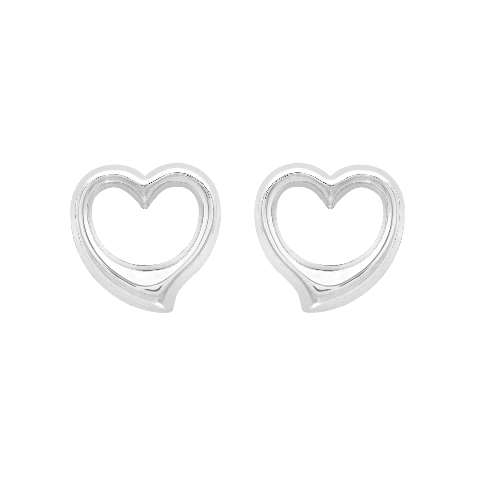 9ct White Gold Small Heart Studs Earrings Review