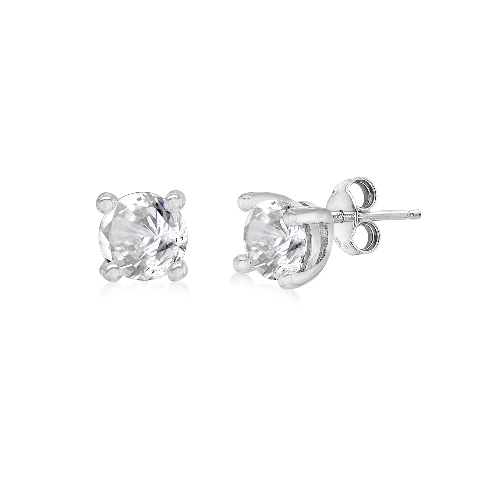 Silver April Cubic Zirconia Stud Earrings Review