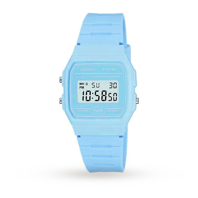 Casio F 91w Digital Watch With Resin Strap Mens Watches Watches Goldsmiths