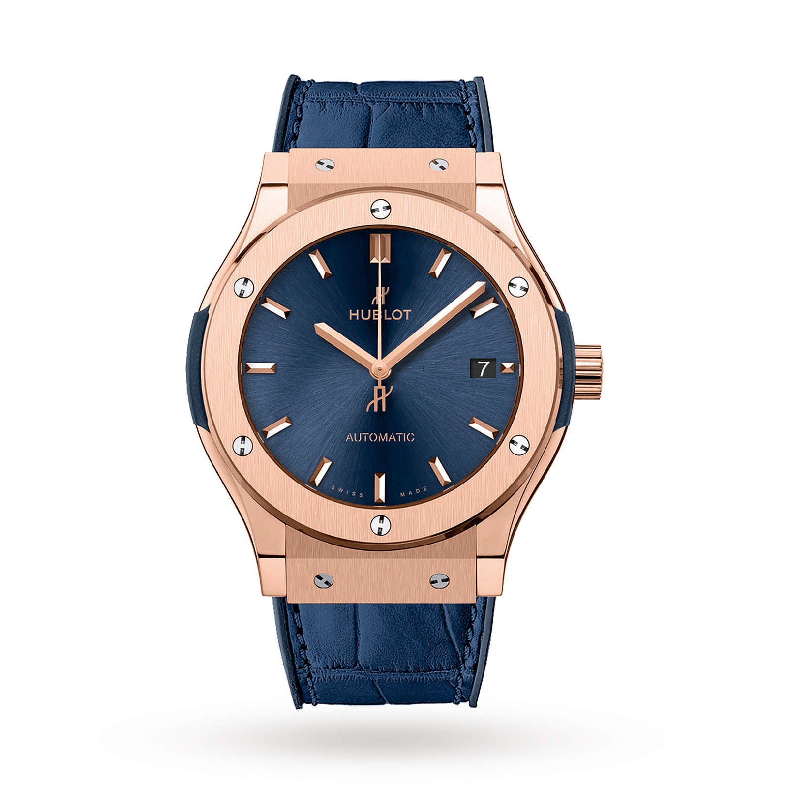 Hublot Classic Fusion Blue King Gold 511.OX.7180.LR 45mm | Luxury Watches | Watches | Mappin & Webb