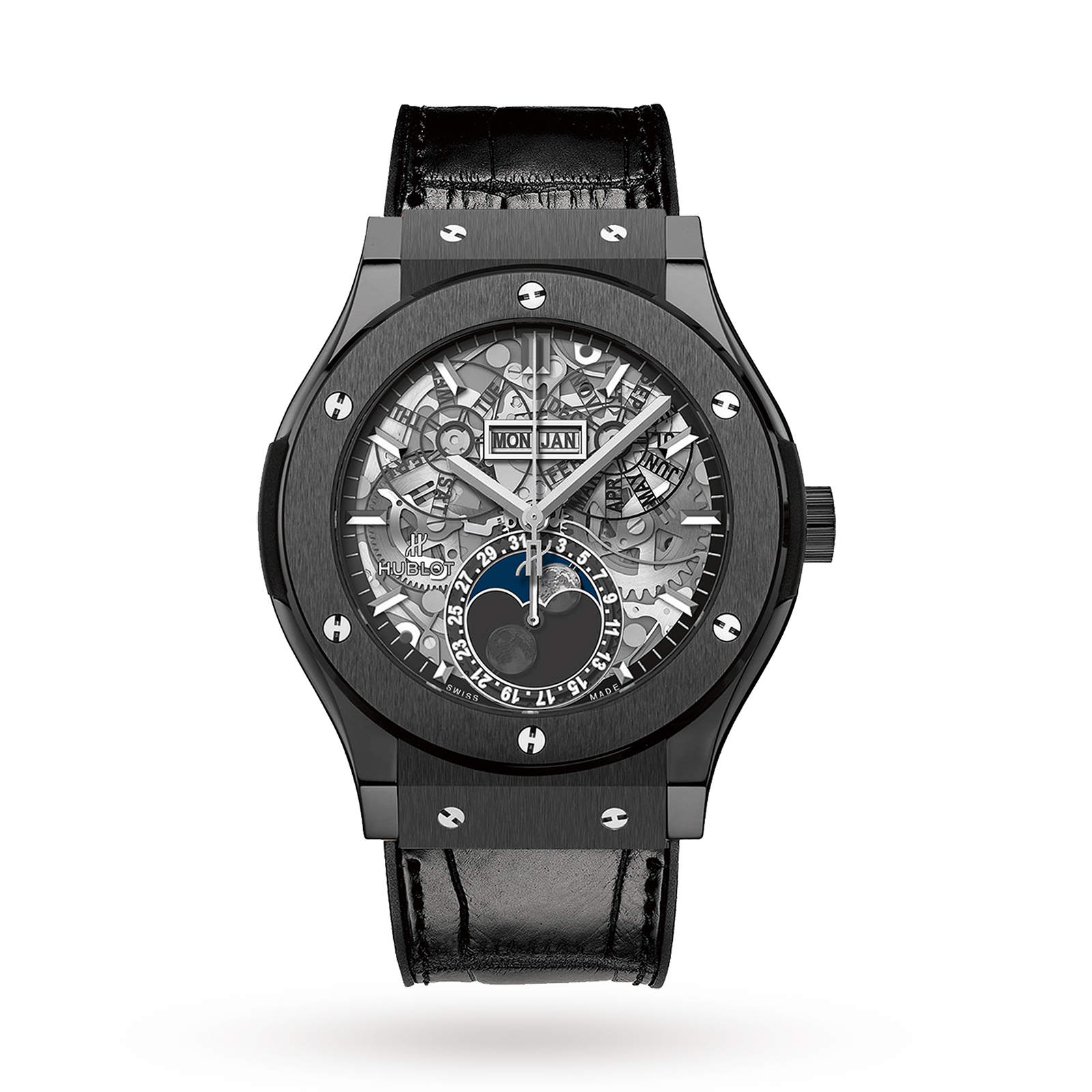 Hublot Classic Fusion Aero Fusion Moonphase Black Magic 517.CX.0170.LR 45mm Reviews