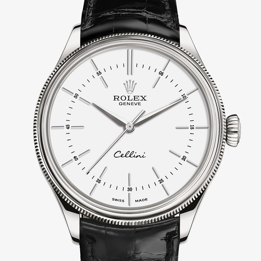 Rolex Cellini Time 39 mm, 18 ct white 