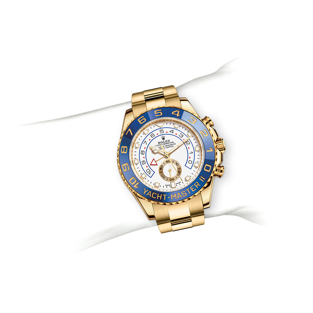 yacht master ii oyster 44 mm yellow gold