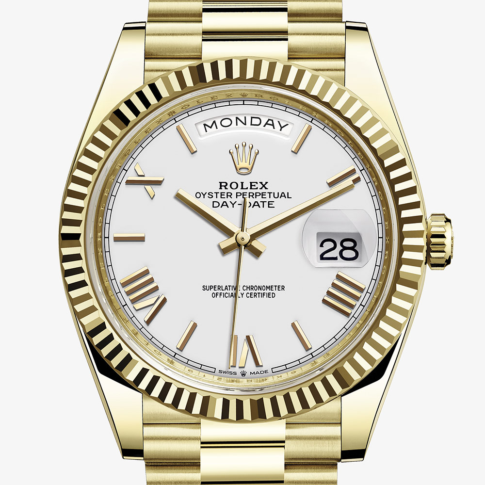 Rolex Day Date 40 Oyster 40 Mm Yellow Gold M2238 0042 Rolex Watches Watches Of Switzerland